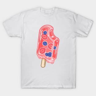 Strawberry blueberry popsicle T-Shirt